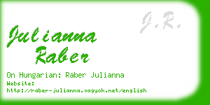 julianna raber business card